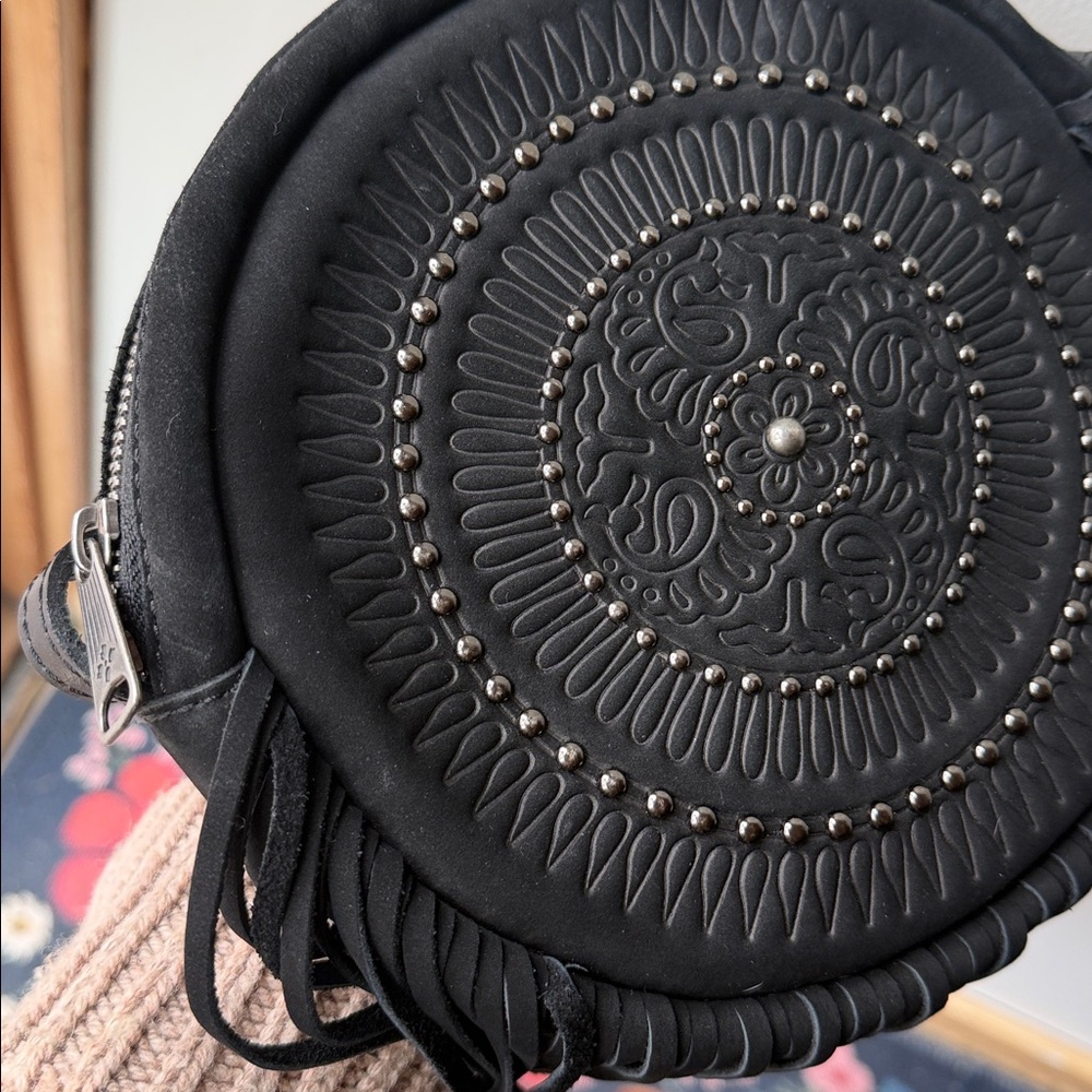Patricia Nash Black Fringe Crossbody Bag - Picture 6 of 6
